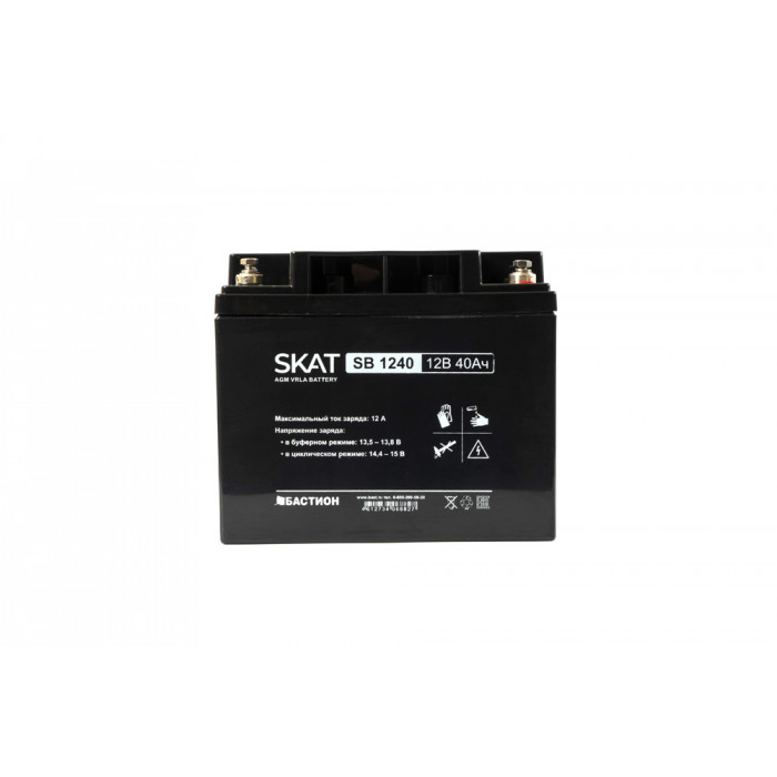 АККУМУЛЯТОР СВИНЦОВО-КИСЛОТНЫЙ SKAT SB 12В 40Ач