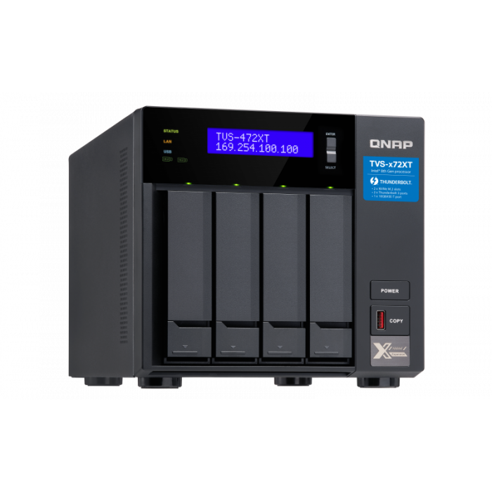 Сетевой RAID-накопитель TVS-472XT-PT-4G