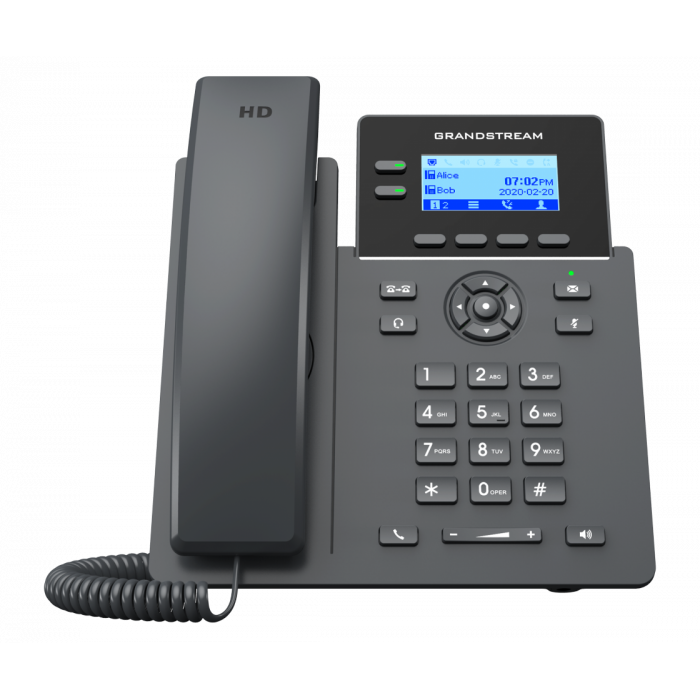 IP телефон Grandstream GRP2602P - (PoE, без БП). 4 SIP аккаунта, 2 линии, есть подсветка экрана