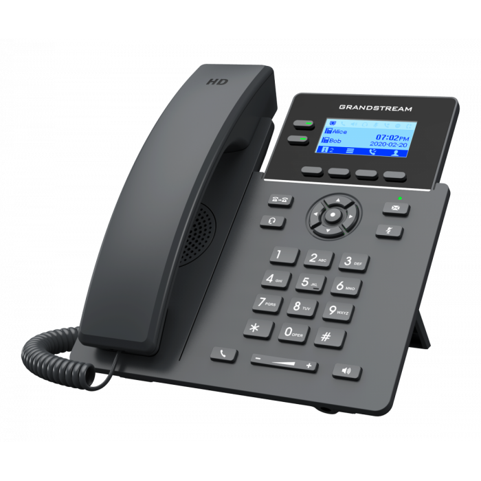 IP телефон Grandstream GRP2602P - (PoE, без БП). 4 SIP аккаунта, 2 линии, есть подсветка экрана