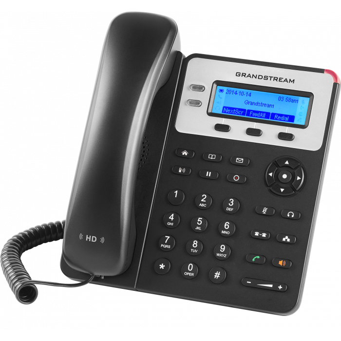 Grandstream GXP1625 - IP телефон. 2 SIP аккаунта, 2 линии, есть подсветка экрана, PoE