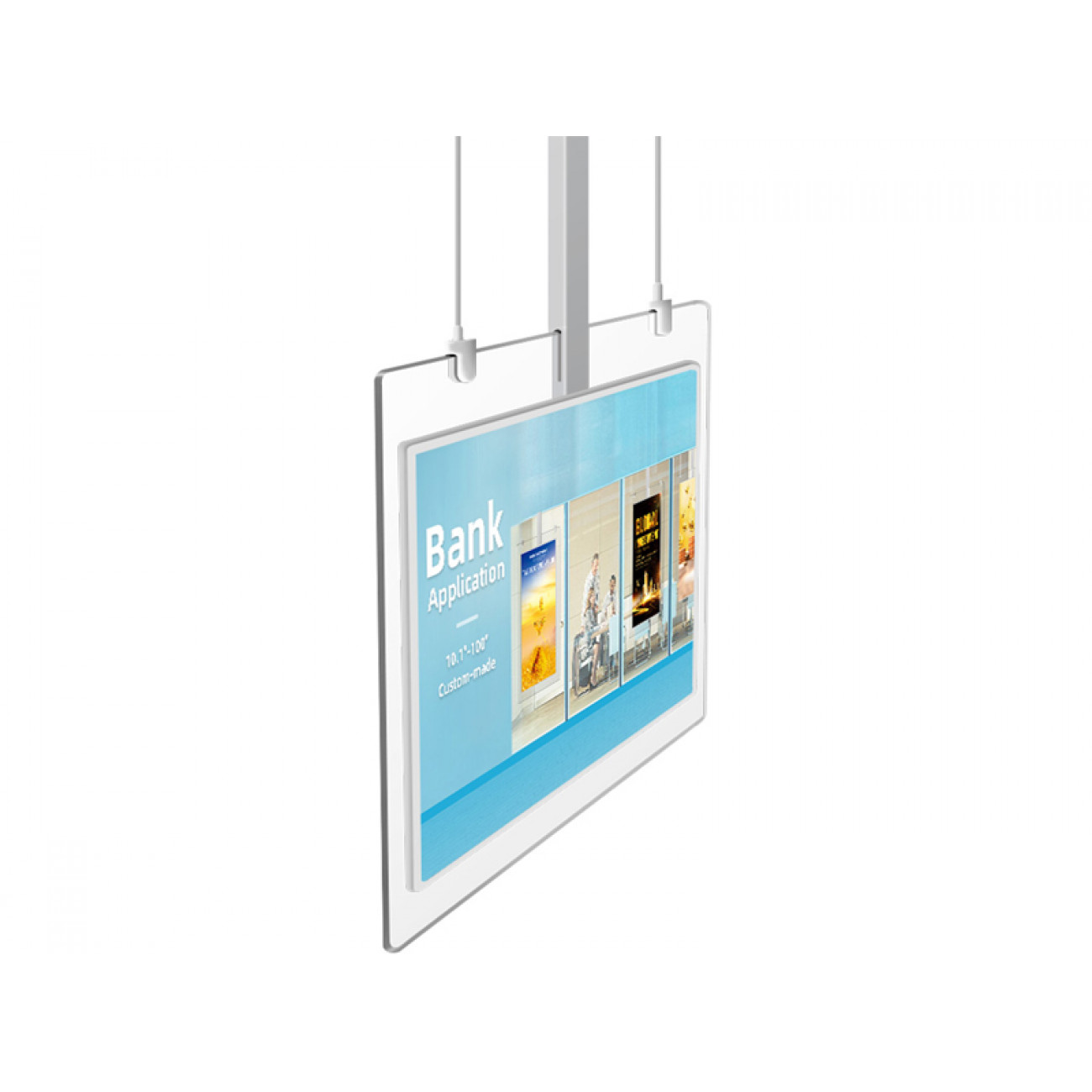 Двусторонний Горизонтальный подвесной LED экран 43?