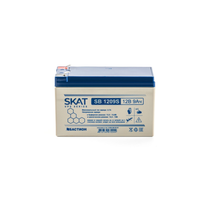 АККУМУЛЯТОР СВИНЦОВО-КИСЛОТНЫЙ SKAT SB 12В 9Ач S