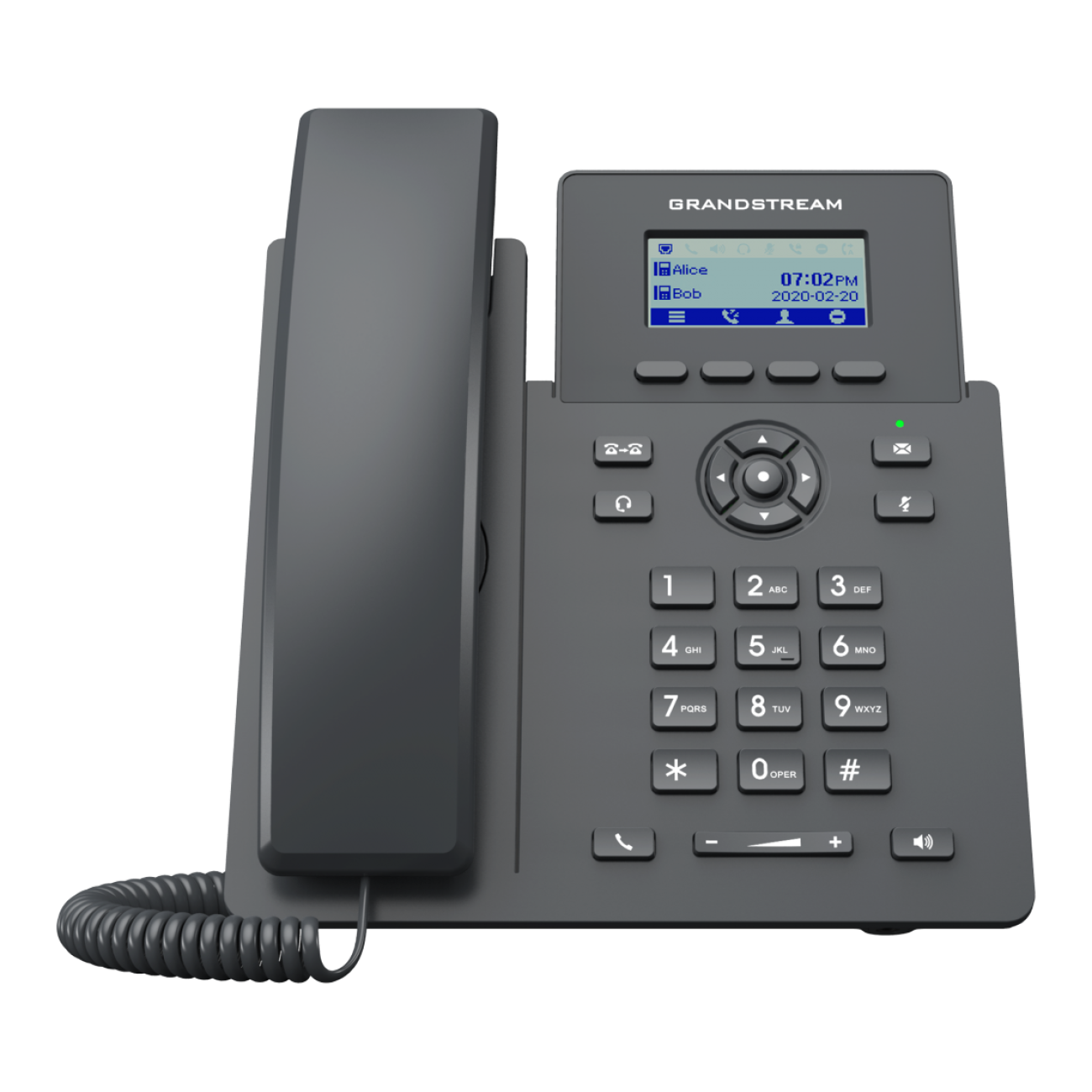 IP телефон Grandstream GRP2601P - (PoE, без БП). 2 SIP аккаунта, 2 линии, нет подсветки экрана