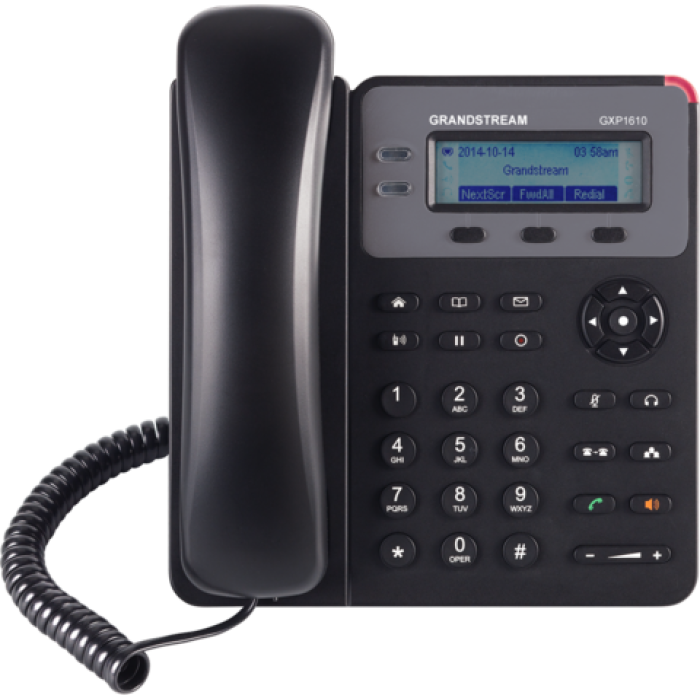 IP телефон Grandstream GXP1610P (POE, блок питания не входит в комплект) 2 SIP аккаунта, 2 линии, нет подсветки экрана