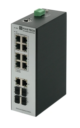 Управляемый промышленный POE коммутатор L2 PXT-S250G-4S2T8-POE